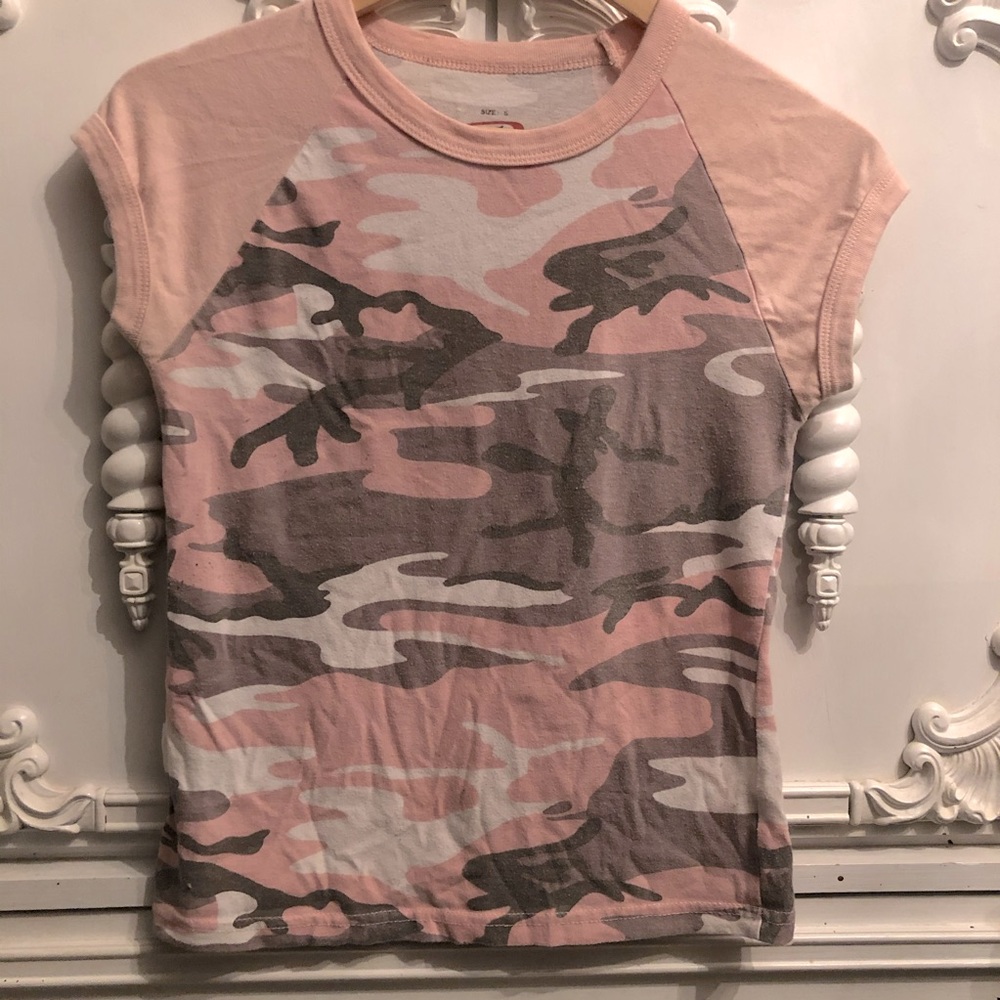 Camo Cropped Tee